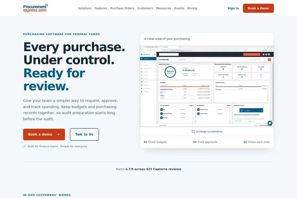 Landing page preview