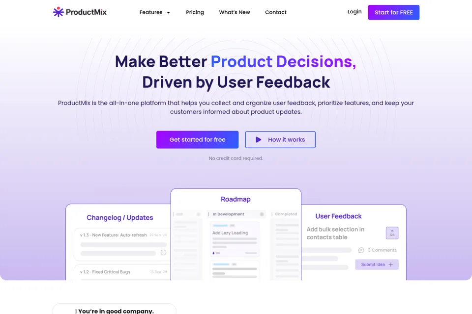 Landing page preview
