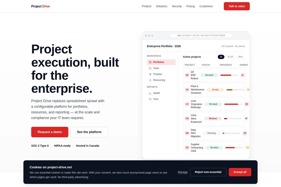 Landing page preview