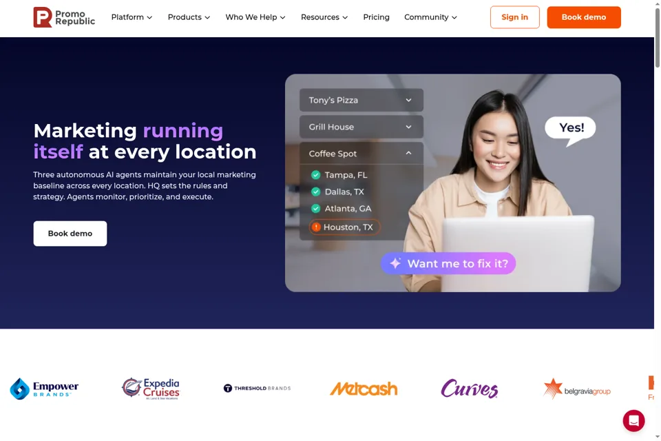 Landing page preview