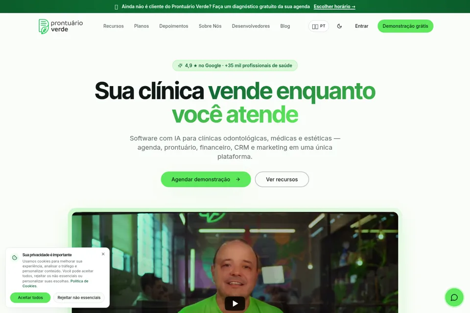 Landing page preview