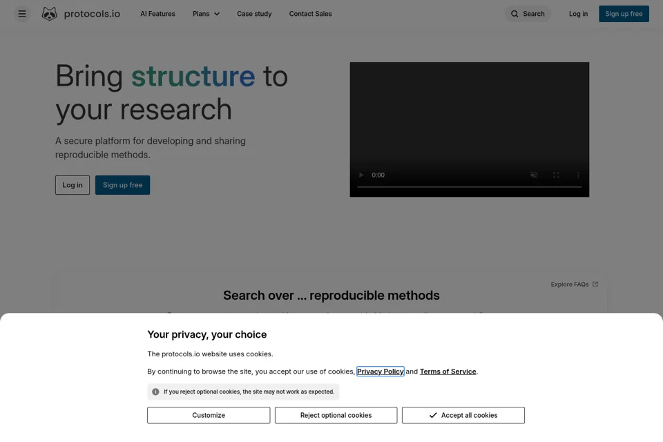 Landing page preview