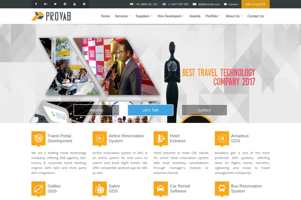 Landing page preview