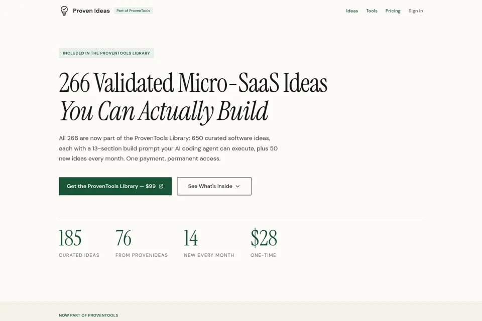 Landing page preview
