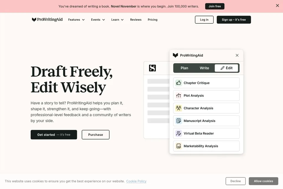 Landing page preview