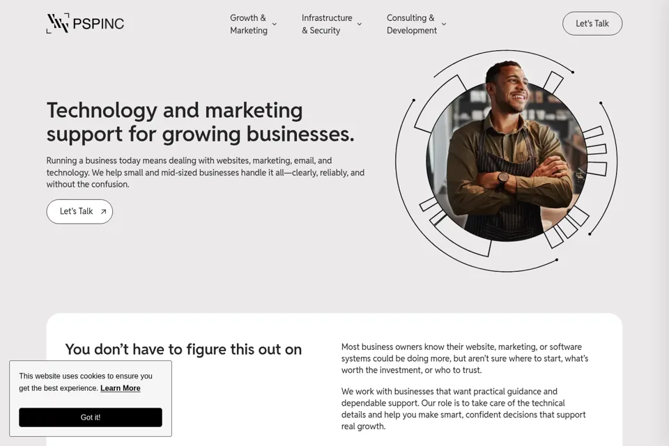 Landing page preview