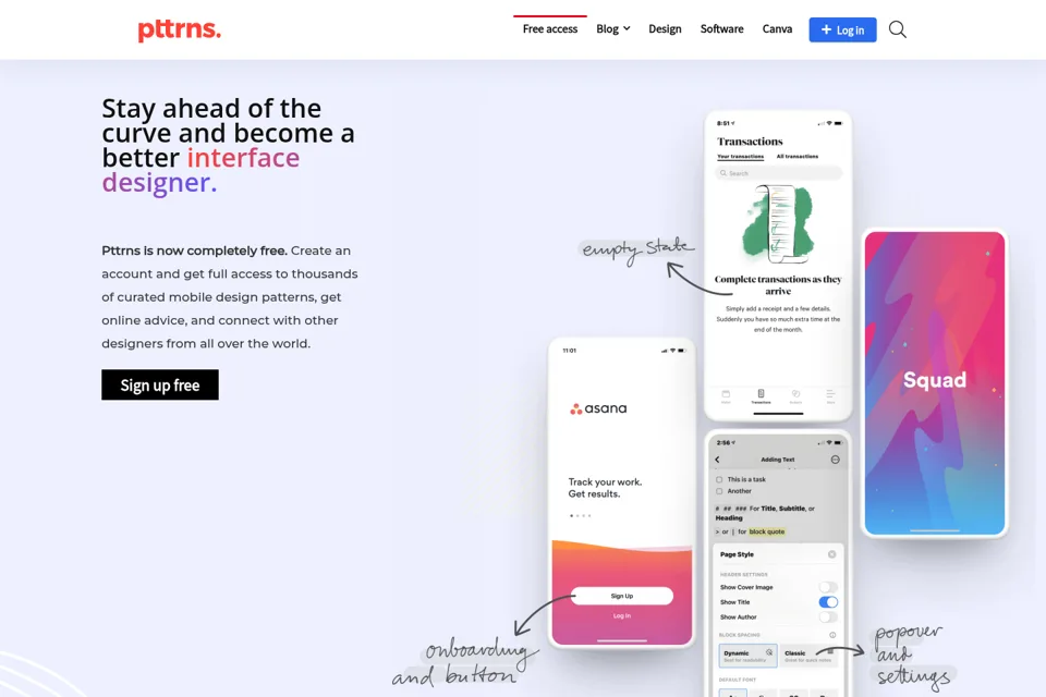 Landing page preview