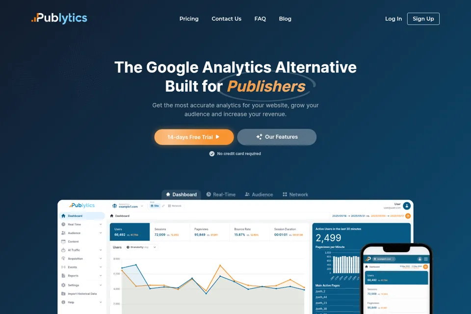 Landing page preview