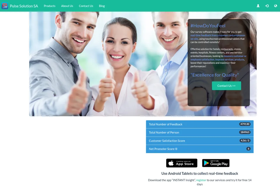 Landing page preview