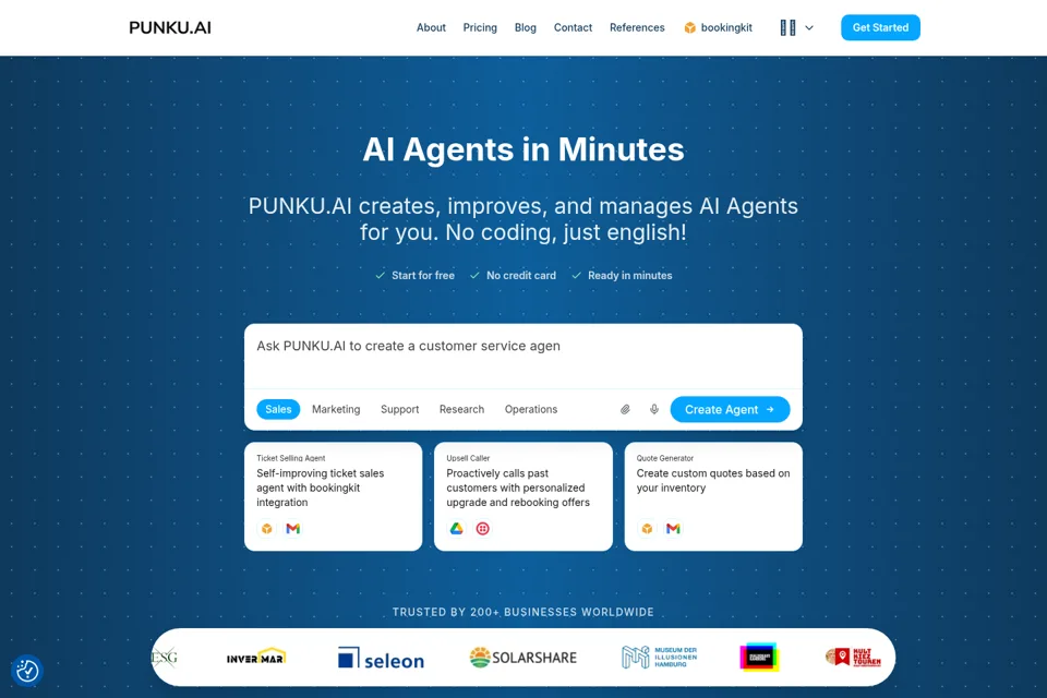 Landing page preview