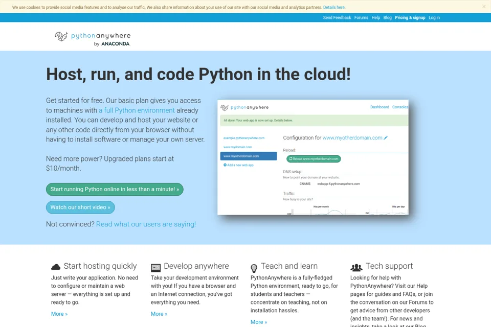 Landing page preview