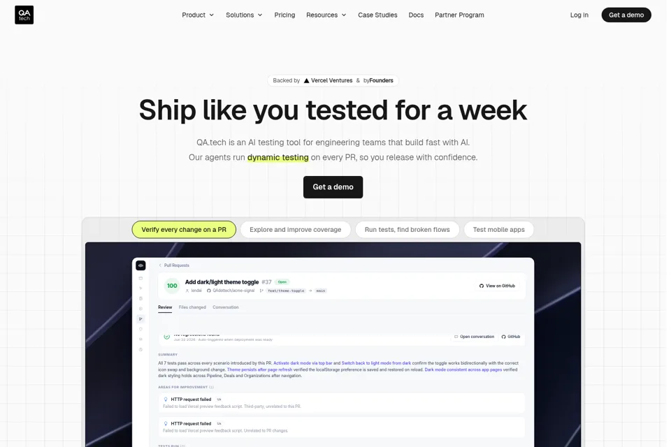 Landing page preview