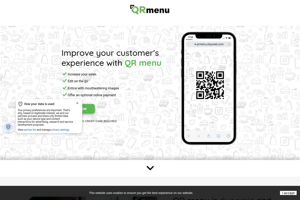 Landing page preview