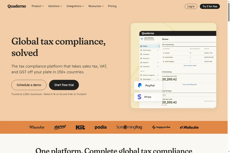 Landing page preview
