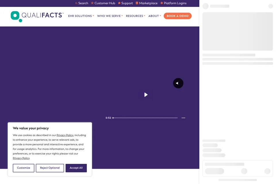 Landing page preview