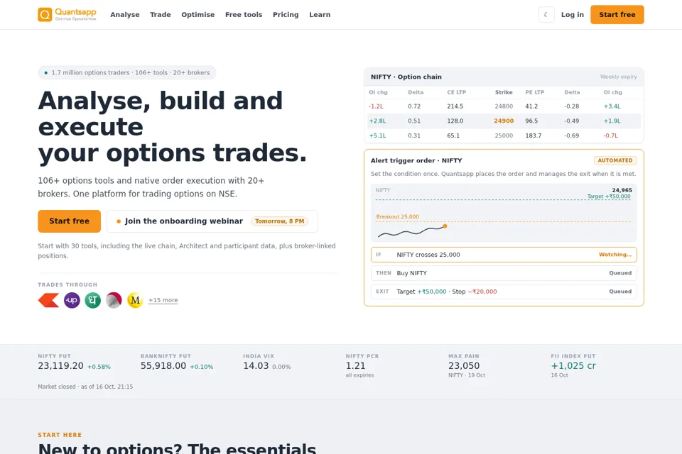 Landing page preview