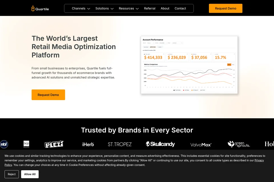 Landing page preview