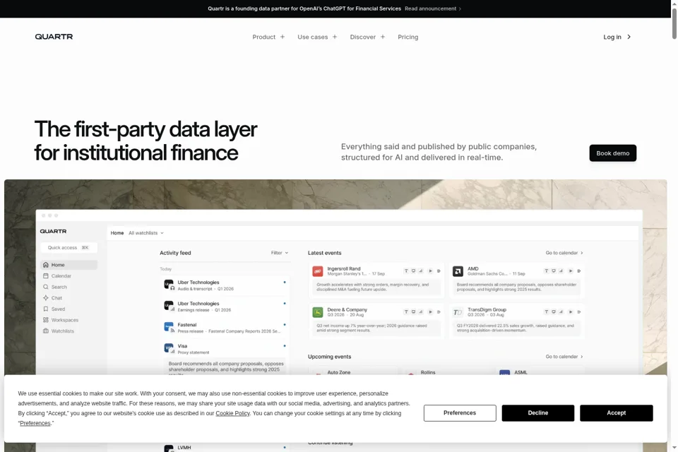 Landing page preview