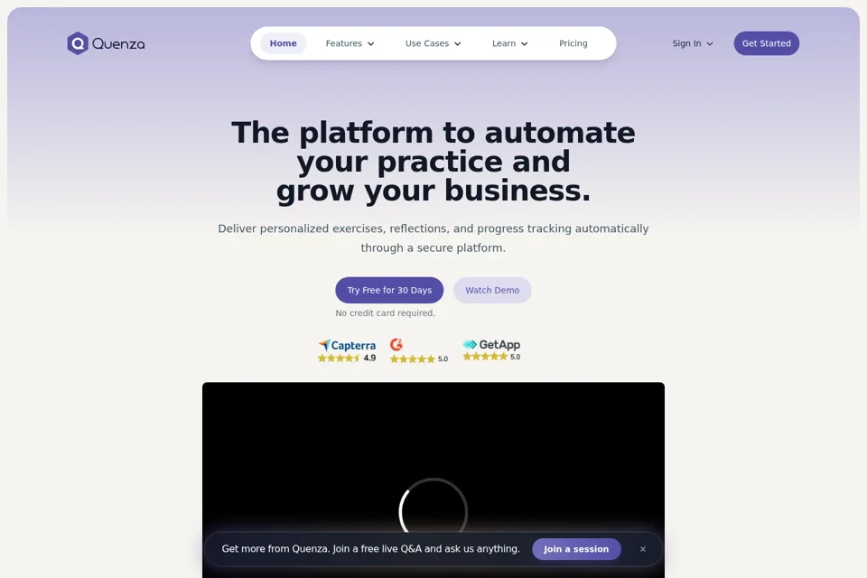 Landing page preview
