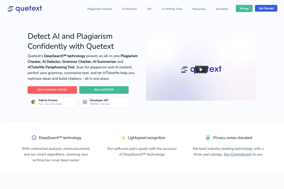Landing page preview