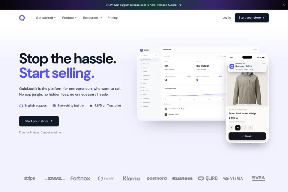 Landing page preview