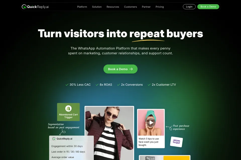 Landing page preview