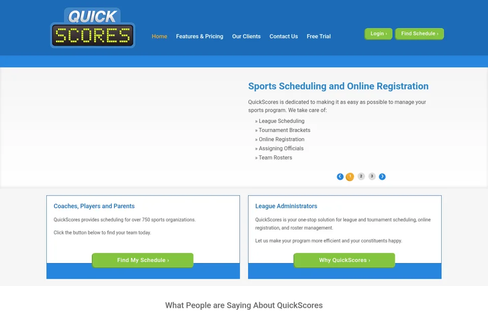 Landing page preview