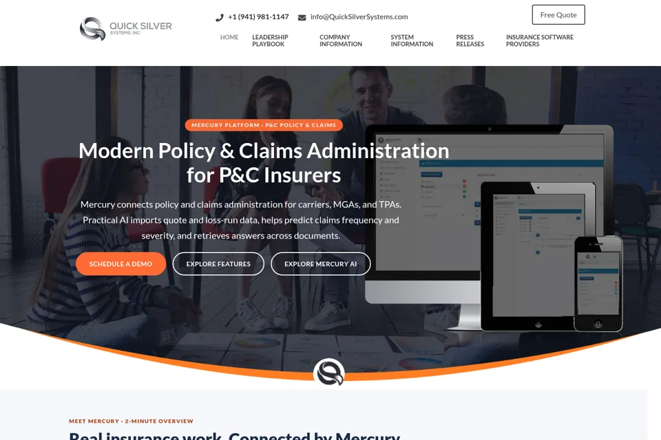 Landing page preview