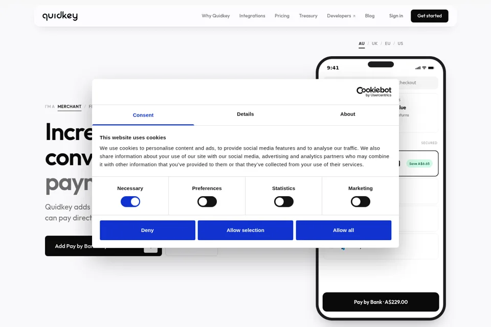 Landing page preview