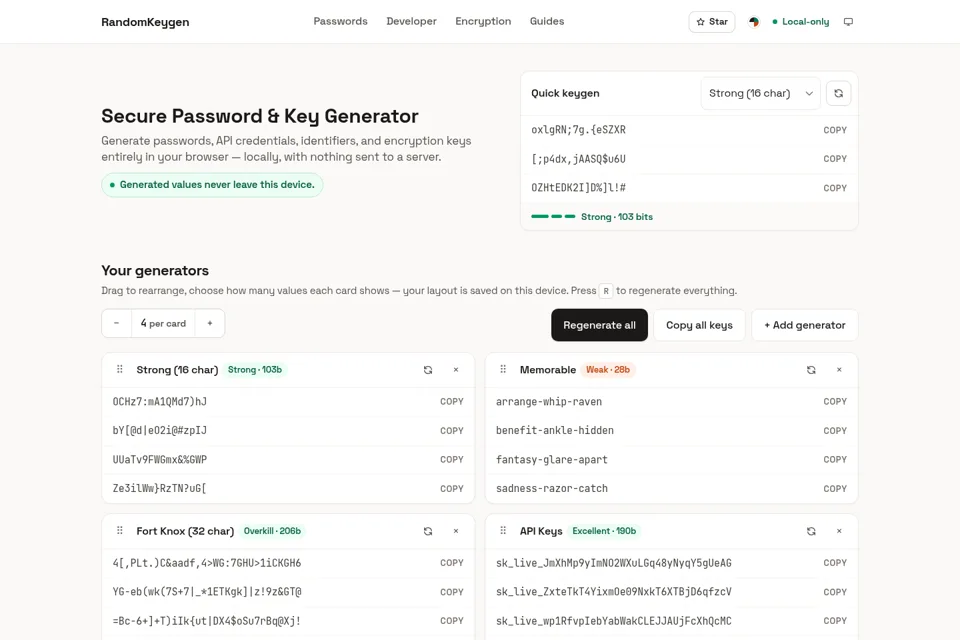 Landing page preview