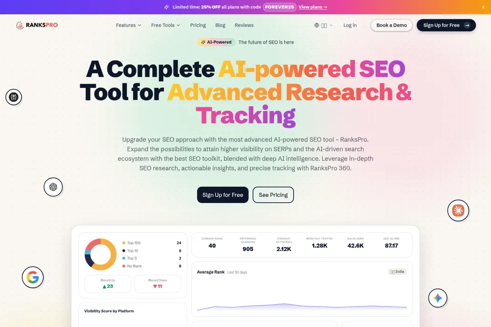Landing page preview
