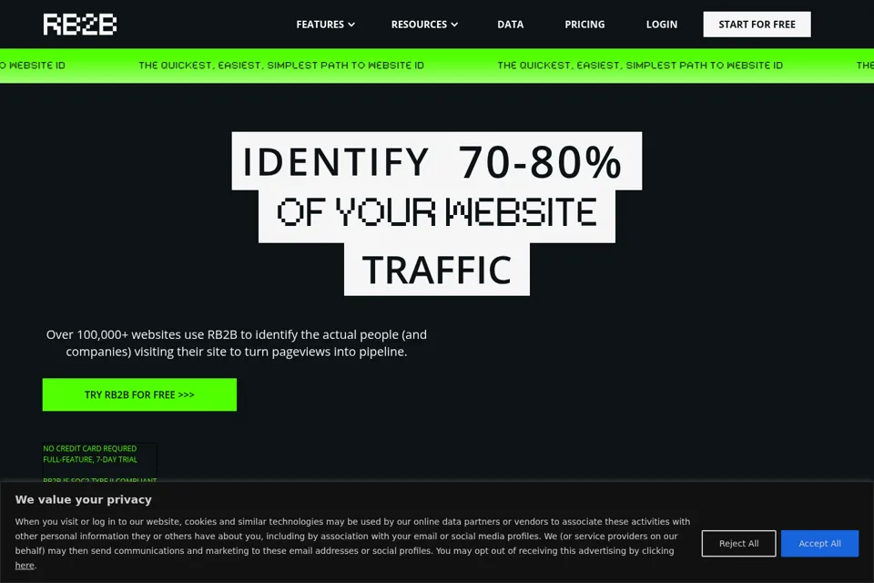 Landing page preview