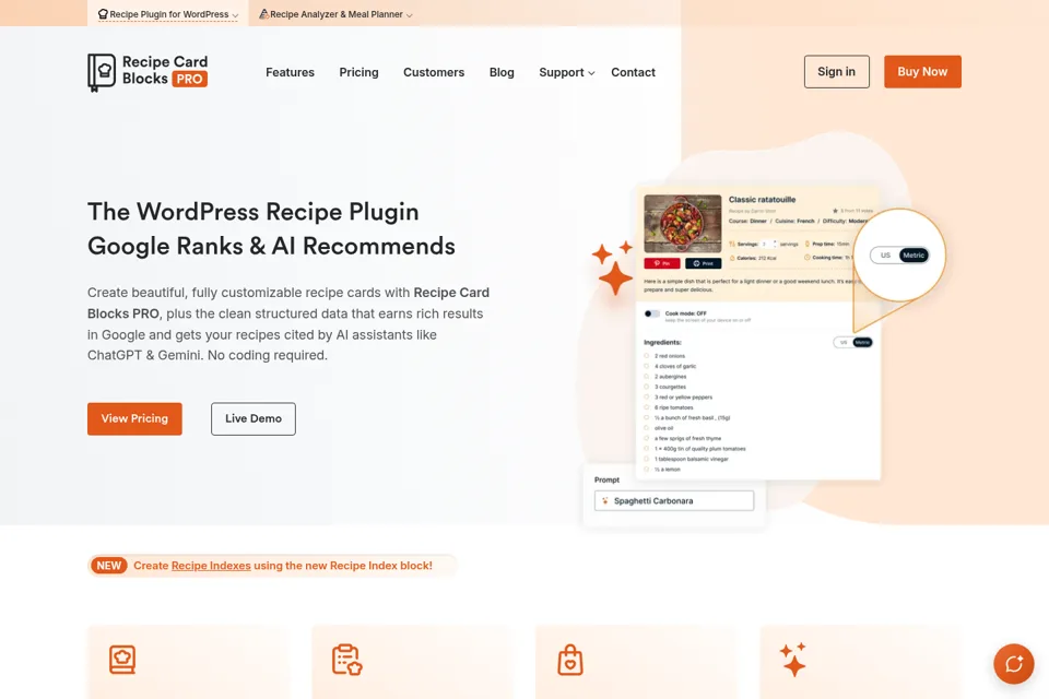 Landing page preview