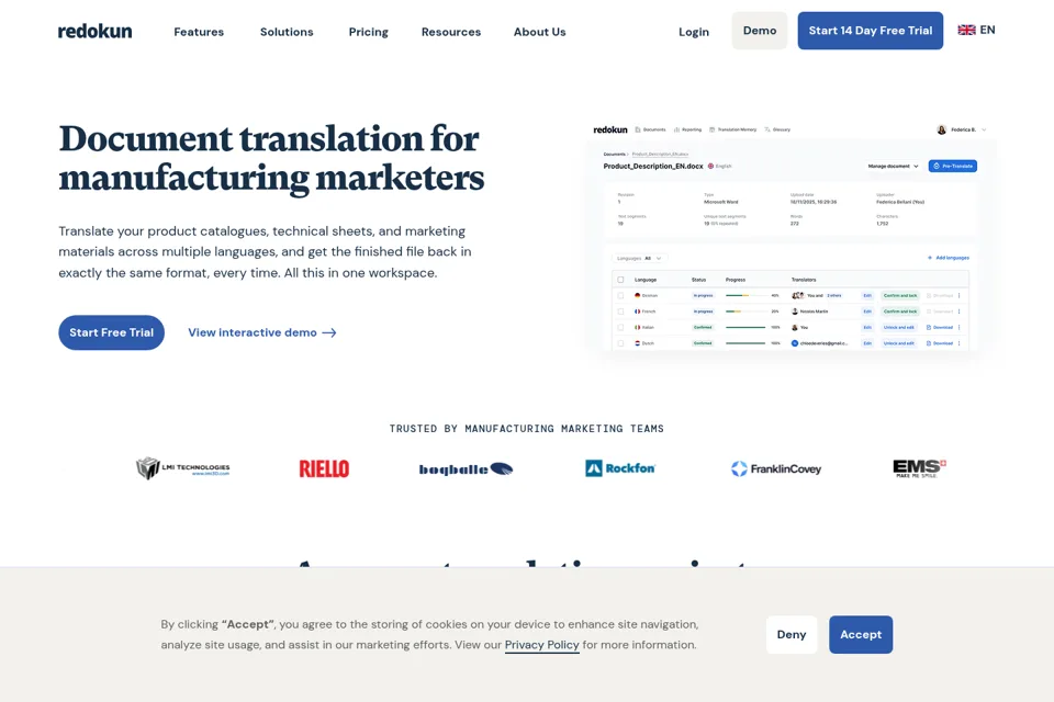Landing page preview