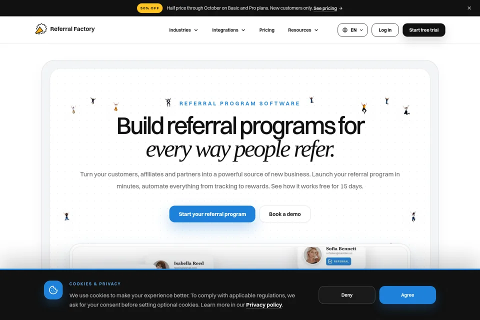 Landing page preview