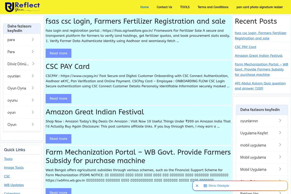 Landing page preview