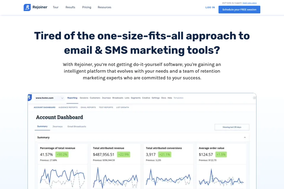 Landing page preview