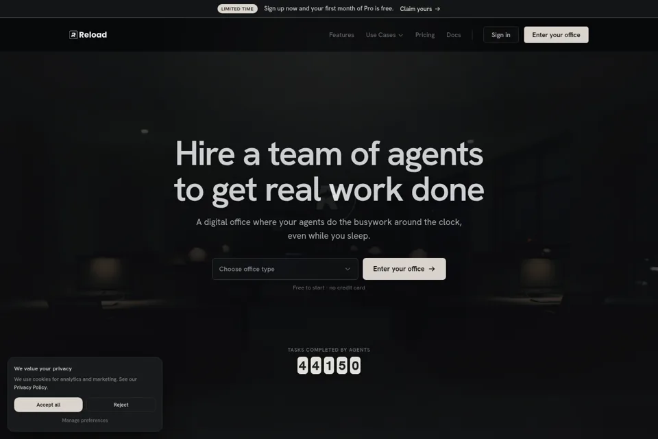 Landing page preview