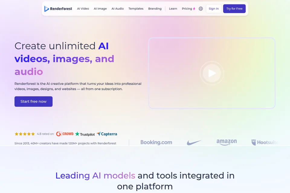 Landing page preview