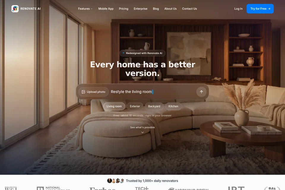 Landing page preview