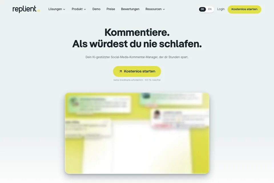 Landing page preview