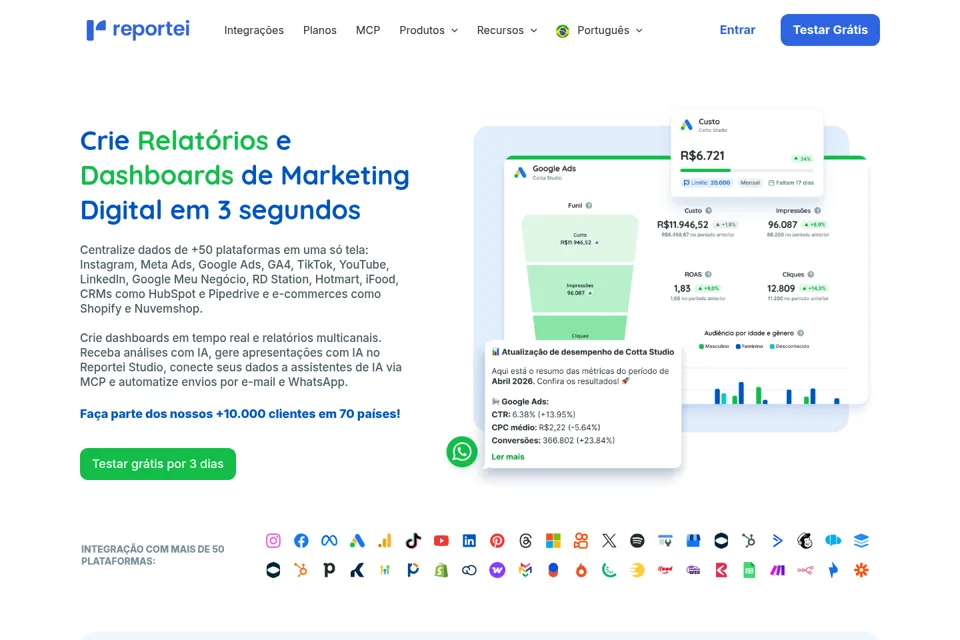 Landing page preview