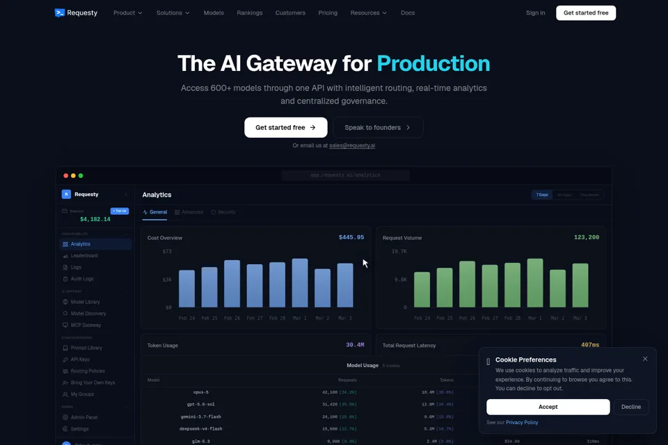 Landing page preview