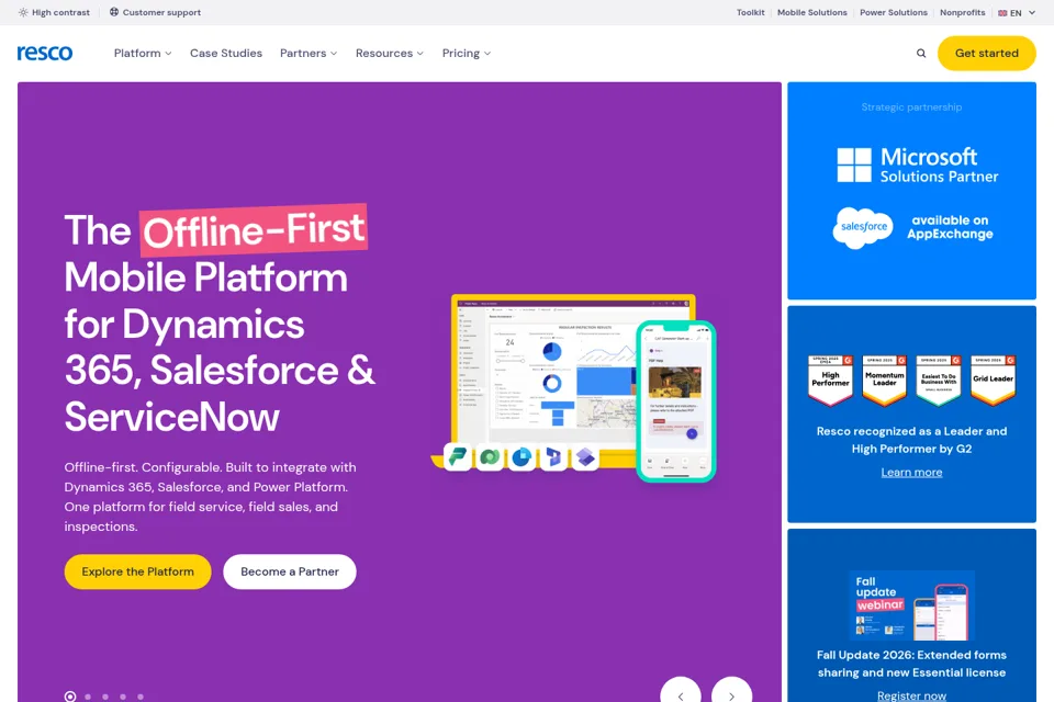 Landing page preview