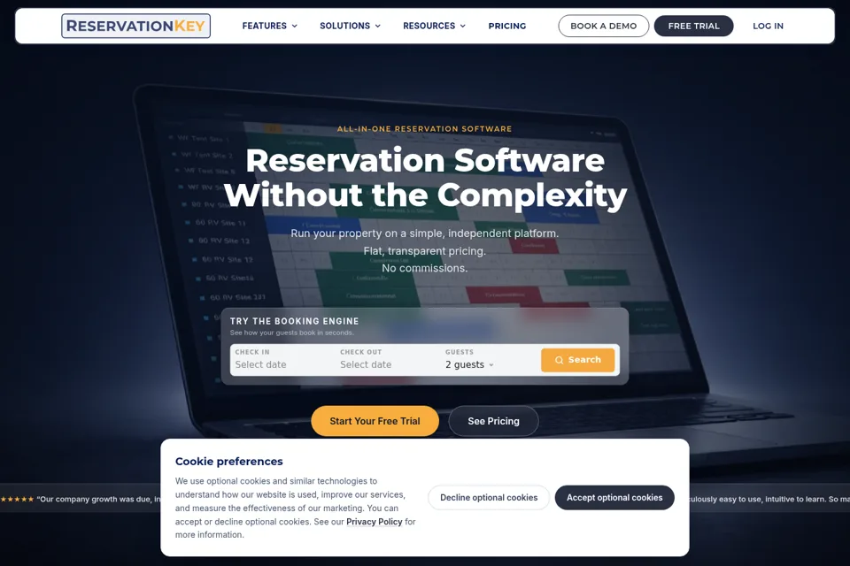 Landing page preview