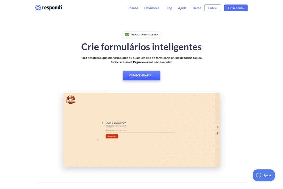 Landing page preview