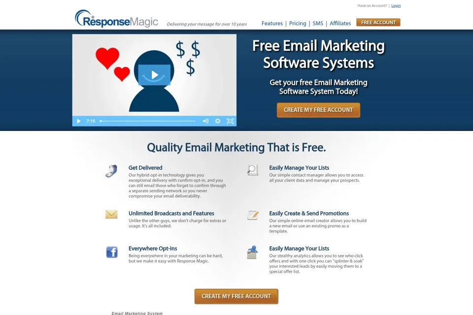Landing page preview
