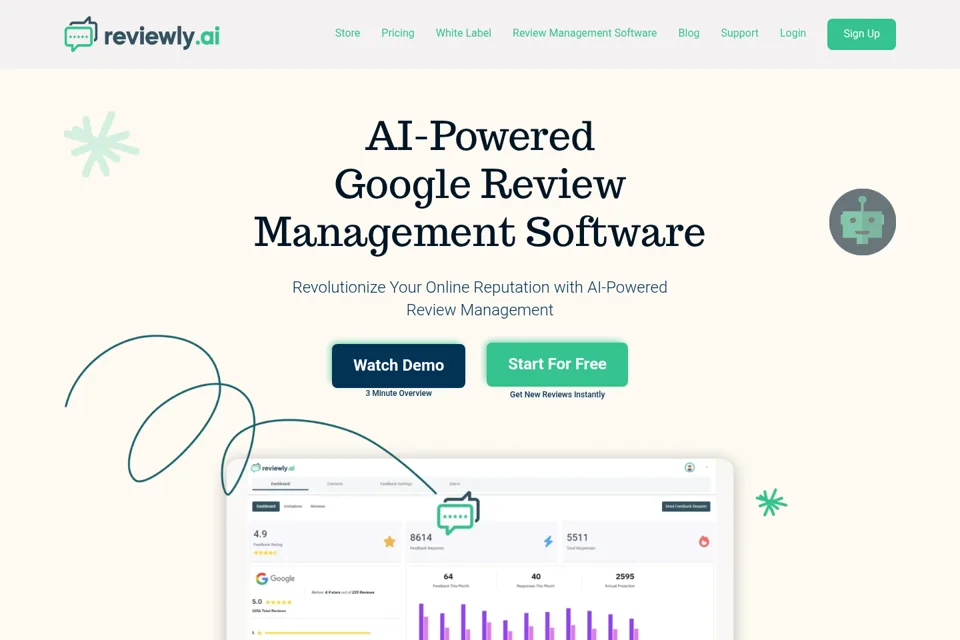 Landing page preview