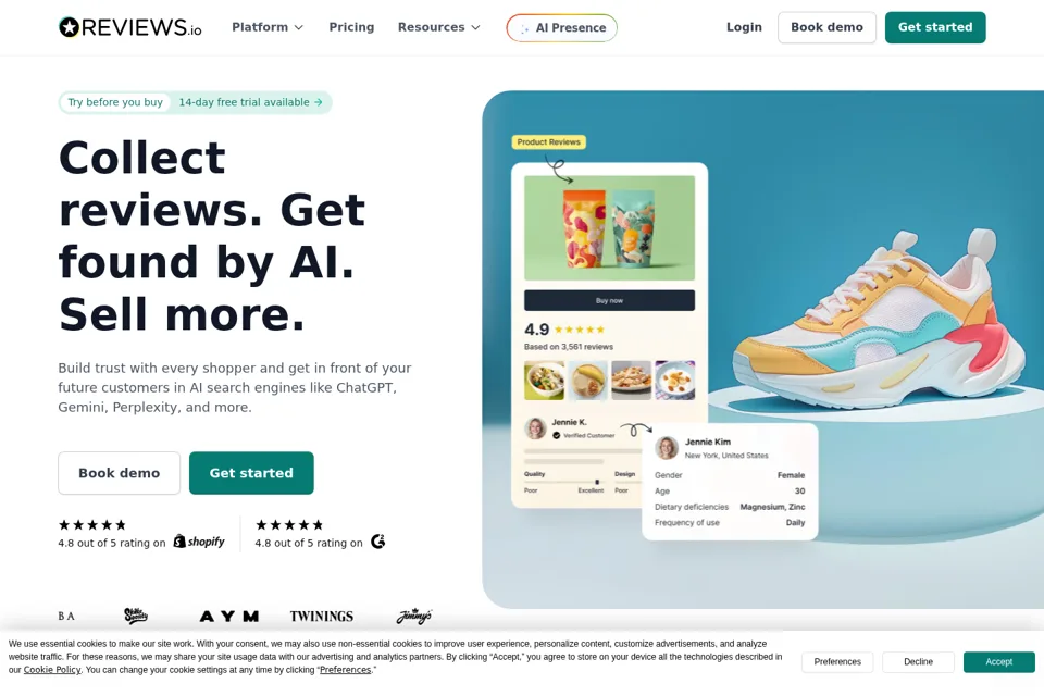 Landing page preview