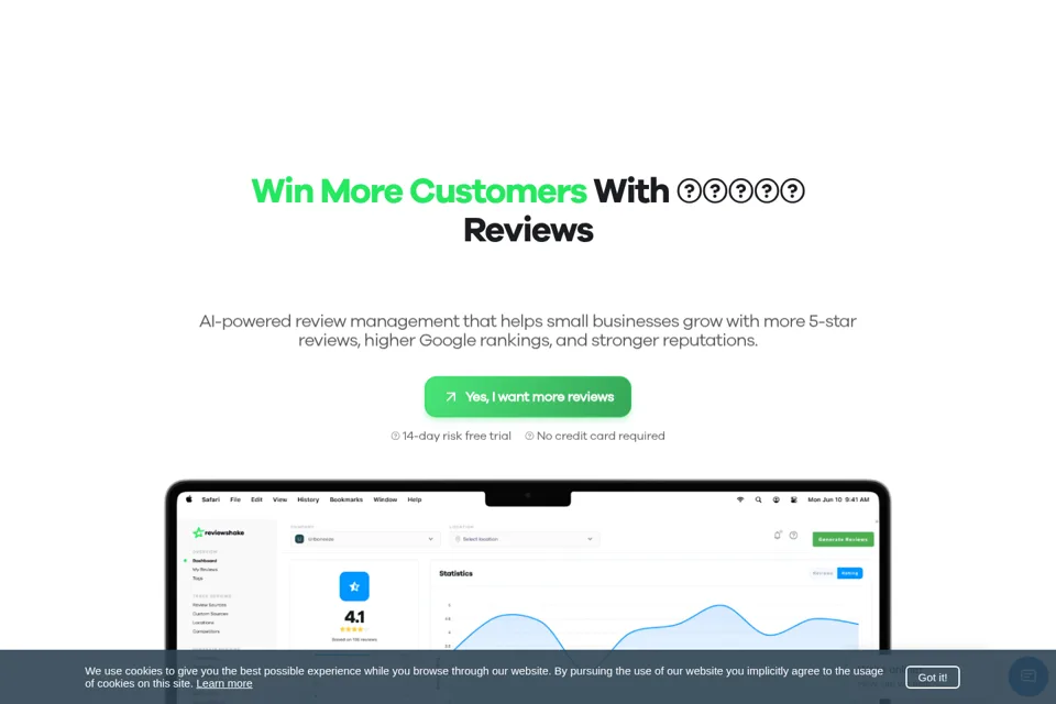 Landing page preview